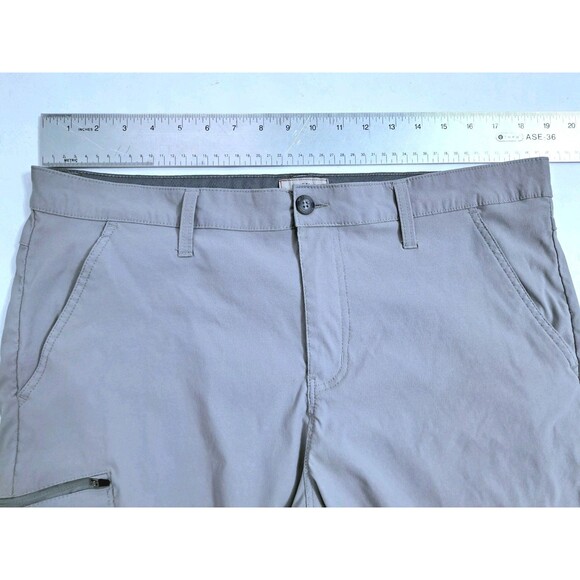Weatherproof Vintage Men's 40 Cargo Zip Pocket Nylon Stretch Gray Shorts Trail - Picture 9 of 9